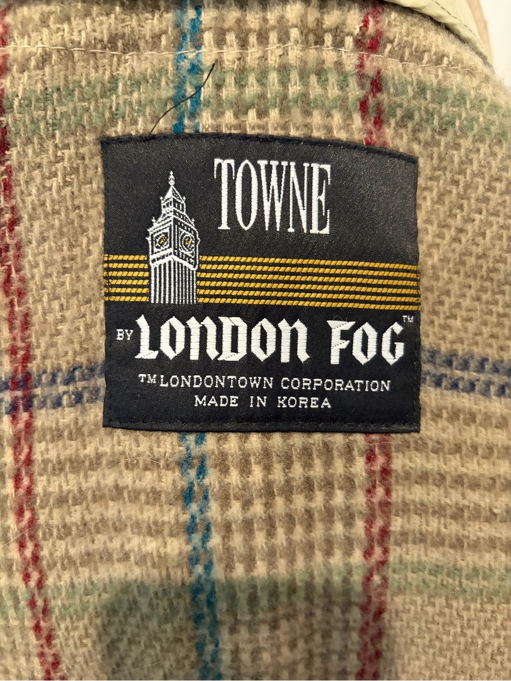 London Fog Classic Beige Trench Coat - Double-Breasted - Picture 4 of 6